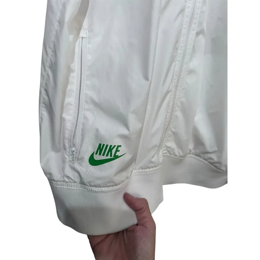 Nike Women's White Pink USC Trojans Full Zip Wind Breaker Jacket Size Large